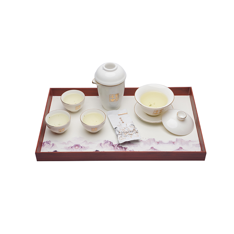 羊脂玉茶具禮盒套裝